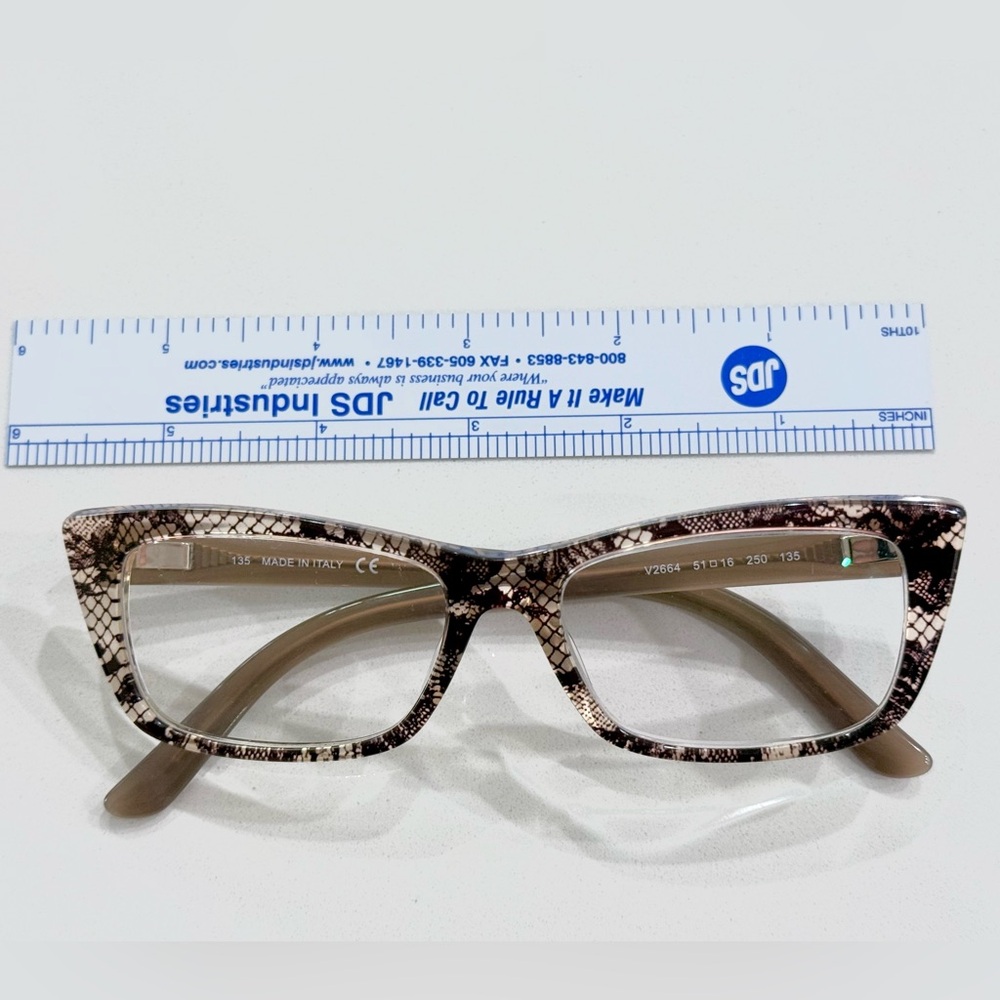 Authentic Valentino Women’s Designer Snake Skin Print Glasses Frame